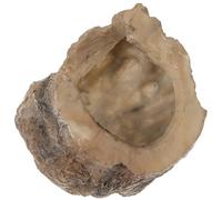 Healifty Reptile Hide Cave Resin Rock Shelter Turtle Habitat Snake Hideout with Basking Platform for Bearded Dragon Tortoise Vivarium Decor