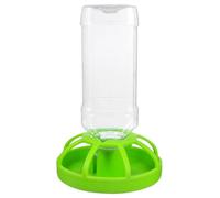 Healifty Reptile Water Feeder Bowl Automatic for Turtle, Snake, Frog, Lizard Indoor and Outdoor Use, Green Plastic Drinking Dish 6.3 X 3.9 X 3.9 Inches