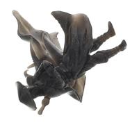 Healifty Resin Miniature Artwork Ornament Statue Black Unique Style Enhances Miniature Scenes Lifelike Characteristics Office Decor Bonsai