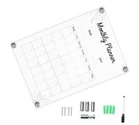 Healifty Reusable Acrylic Hanging Door Board Sign for Writing and Drawing Transparent Dry-erase Memo Board for Indoor Decoration and Cafe Message Display Wear-resistant Organizer for Home