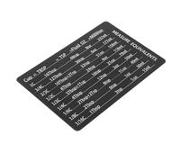 Healifty Reusable Magnetic Kitchen Conversion Chart with Smooth Edges Engraved Measurement Equivalents for Baking and Cooking Compact for Fridge Metal Surfaces