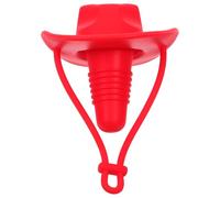 Healifty Reusable Silicone Cowboy Hat Wine Bottle Cap Tight Seal Mini Wine Stopper for Bottles Red Western Party Supplies Tiny Hats for Crafts Decorations