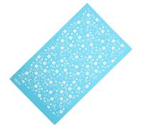 Healifty Reusable Silk Screen Stencil with Flower Pattern for DIY Clay and Earrings, Polyester Material with Crisp and Vivid Image Transfer, for Pillow and T-Shirt Printing, Botanical Style