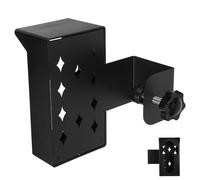 Healifty Ring doorbell anti theft mount no drill setup metal bracket for apartment video doorbell black