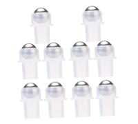 Healifty Roller Balls for Essential Oils and Perfume Bottles 10pcs Pe Plastic 16mm Thread Replacement Bottle Roller Tops for Aromatherapy and Lip Oil