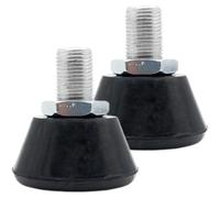 Healifty Roller Skate Toe Stoppers Replacement with 5/8 Inch Adjustable Bolt Rubber Brake Blocks Wear-Resistant Professional Skating Accessories for Secure Roller Skate Braking