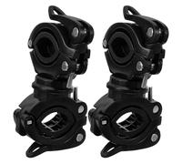 Healifty Rotating Cane Holder Black Plastic 2pcs for Wheelchair and Walker