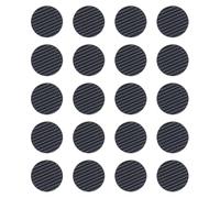 Healifty Rubber Guitar Pick Grips Black Guitar Pick Accessories 20pcs Non-slip Self-adhesive Pads to Increase Friction for Acoustic and Electric Playing