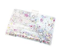 Healifty Sequin Loose-leaf Journal Binder Cover A5 Refillable Six-ring Planner Shell for Office and Travel Organizer