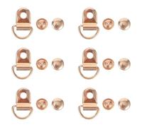 Healifty Shoelace Hooks 30Pcs Sturdy Metal Rings with Rivets for Climbing and Hiking Footwear