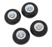 Healifty Silent Pu Suitcase Wheel Replacement Kit 40x18mm 4pcs Universal Swivel Luggage Casters with Screws for Travel and Business Trip Suitcase Repair