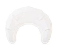 Healifty Silicone Moon Shape Mousse Cake Mold Large White Baking Pan Non Stick Dessert Tray for Cake Shops and Home Baking