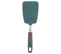Healifty Silicone Spatula Pancake Turner Nonstick Cookware Pan Large Cooking Spatula for Kitchen Use Flipper for Omelette Egg Fish Dark Green