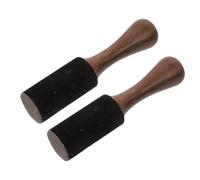 Healifty Singing Bowl Mallet for Relaxation and Peace of Mind Wooden 2pcs Black Wood Material for Tibetan Singing Bowls for Meditation and Praying