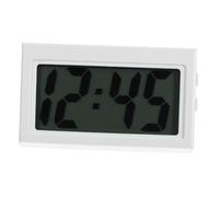 Healifty Small Digital Car Dashboard Clock with Display Portable Mini Silent Desk Clock for Bedroom and Vehicle Use Multifunctional Stick Timepiece with Precise Accuracy and Lightweight