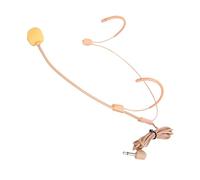 Healifty Small Headset Microphone for Singing and Teaching, Easy to Wear and Operate, Light Rose Abs Head-mounted Microphone Suitable for Use a Megaphone and Stage Performance
