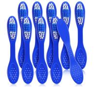Healifty Small mini Toothbrush 10 Pack with Easy to Clean Large Brush Head for Prison and Rehabilitation Facility Inmates