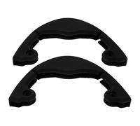 Healifty Snowboard Protection Strips 1 Pair Black Shock Absorbing Skateboard Deck Guards Standard Skateboard Accessories and Sports Use