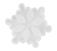 Healifty Snowflake Pendant Mold Silicone Resin Casting Mold for DIY Crystal Jewelry Making Christmas Ornament Decoration 3.15X2.76In