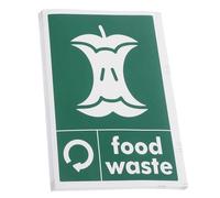 Healifty Sorting Decal Sticker Self Adhesive Stickers 10pcs Food Waste Bin Labels for Trash Bins Encouraging Community Participation Green Sticker Decals