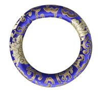 Healifty Sound Bowl Mat Blue Silk Cushion for Singing Bowl Meditation Pad Buddhist Ritual Instruments Cushion for Yoga and Healing Sessions