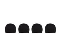 Healifty Spandex Dome Caps Easy to Carry and Prevents Breakage Black for Wigs 4 Pcs with Wide Elastic Band Suitable for Wig Making and Hip Hop Activities