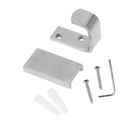 Healifty Stainless Steel Coat Hook Wall Mounted with Dual Design Anti-Rust Silver Towel Hanger for Bathroom Kitchen Thick Rounded Hook with High Weight Capacity for Coat and Utensil Storage
