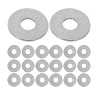 Healifty Stainless Steel Flat Washers Thick Metal Gaskets for Screws 50pcs Pack with Precise Dimensions and Reliable Performance Suitable for Bolts and Screws in General Repair