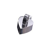 Healifty Stainless Steel Heart Shape Cake Mold with Pusher for Baking Vegetable and Fruit Biscuit and Cookie for DIY Desserts and Sushi Easy to Clean and