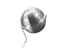 Healifty Stainless Steel Mesh Spice Ball Tea Infuser Reusable Filter for Loose Leaf Tea Herbs for Brewing Mugs and Pitchers Includes Long Chain with Clip for Easy Use