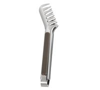 Healifty Stainless Steel Multifunctional Food Clip for Pasta Bread Barbecue Heat Resistant Grip Tong for Home and Buffet Use Smooth Polished Kitchen Utensil