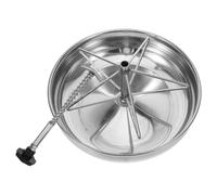 Healifty Stainless Steel Pig Feeding Trough Thickened Large Size Livestock Feeder for Piglets Farrowing Crate Pig Food Container Farm Supply