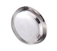 Healifty Stainless Steel Soup Bowl Single Rice and Noodle Bowl for Household Use Thickened with Rounded Edges Easy to Clean and Resistant to Deformation