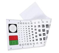 Healifty Standard Logarithmic Visual Eye Test Chart Hanging Wall Poster for Home and Kindergarten Use with Cartoon Design, Reusable Eyesight Testing Chart for Adults and Children