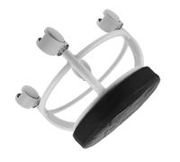 Healifty Swivel Rolling Pedicure Stool with Wheels, Small Black round Salon Footrest Chair for Beauty Spa and Home Use, Mobile Massage Workshop Office Seat Random Color