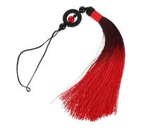 Healifty Sword Ethnic Tassel Red Gradient Chinese Style Sword Tassel Decor for Martial Arts Tai Chi Hanfu Accessories Home Decoration