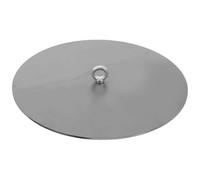 Healifty Thickened Iron Stove Lid Pan Cover for Home and Kitchen Sturdy Silver Stove Lid with Improved Combustion Efficiency Suitable for Household Furnace Use