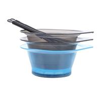 Healifty Thickened Rubber Base Hair Dye Bowl with Mixing Stick Anti-Skid Hair Coloring Tool for Salon and Home Use Accurate Scale Design for Professional Tinting and Bleach Application