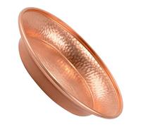 Healifty Tibetan Copper Water Offering Bowl Decorative Meditation Bowl Buddhist Supply Sacred Ritual Plate for Home Décor Medium Size