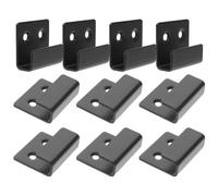 Healifty Tile Display Hooks Resistant to Daily Corrosion Stainless Steel 10pcs Wall Mount Brackets Black for Ceramic Tile and Mirror Practical for Indoor and Outdoor Storage