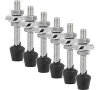 Healifty Toggle Clamp Screws with Smooth Surface and Wear Resistance Woodworking M8 Thread Diameter 6pcs Iron Galvanized Material Suitable for Workbench Accessories and Toggle Clamp