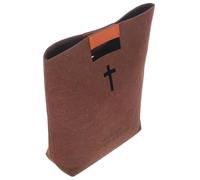 Healifty Tote Bag Compartments for Women Large Bible Storage Bag Felt Handbag Portable Shopping