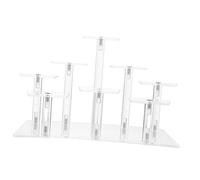 Healifty Transparent Acrylic Step Display Rack for Figures Models Dolls and Collectibles Smooth Surface Multi Purpose Shelf for Easy Storage and Exhibition