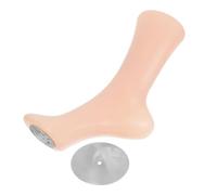Healifty Transparent Female Foot Mannequin with Stable Base for Sock Display Plastic Standing Fake Feet Model Lifelike Design for Retail Shops and Photography Lightweight and Magnetic Skin