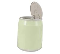 Healifty Trash Can with Lid Small Portable Plastic Desktop Rubbish Bin for Office and Bedside Compact Creative Garbage Container for Convenient Home and Worktop Use
