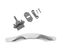 Healifty Travel Trailer Cabinet Handle and Latch Set Weather Resistant Keyless Drawer Lock Handle Secure Furniture Lock for Caravan Door and Drawer Upgrade
