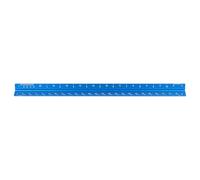 Healifty Triangular Drafting Ruler Imperial Scale Ruler 12inch Aluminum Alloy 3-sided Rust-resistant Lies Flat for Drafting Architectural Designers