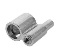 Healifty Trombone F Attachment Rotary Valve with Precise Valve Action and Stable Rotation, Silver Metal Rotor Stop Arm Coupler for Brass Instruments, Replacement Part for Musical Instrument