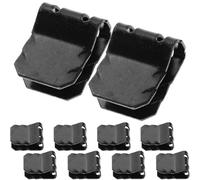 Healifty U-Shape Mudguard Clips Metal Fasteners Kit 10Pcs Stainless Steel for Engine Splash Guard Automotive Underbody Protection Repair