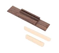 Healifty Ukulele Bridge Set and Nut Kit Made from Wood, Designed to Improve Playing Comfort and Fix Strings, for Ukulele Playing and Repair Accessories for Beginners and Enthusiasts